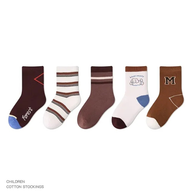 Eco Friendly Cartoon Animal New Born Anti Slip Baby Kids Crew Socks