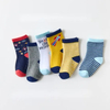 Customized Wholeseller Spring Autumn Infant Kids Baby Cotton Jacquard Anti Slip Branded Crew Stocking Socks