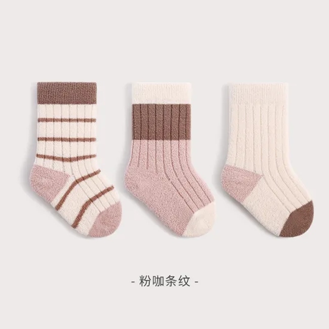 Winter New Children′s Socks Thickened Warm Baby Middle and Large Children Students College Wind MID Calf Socks