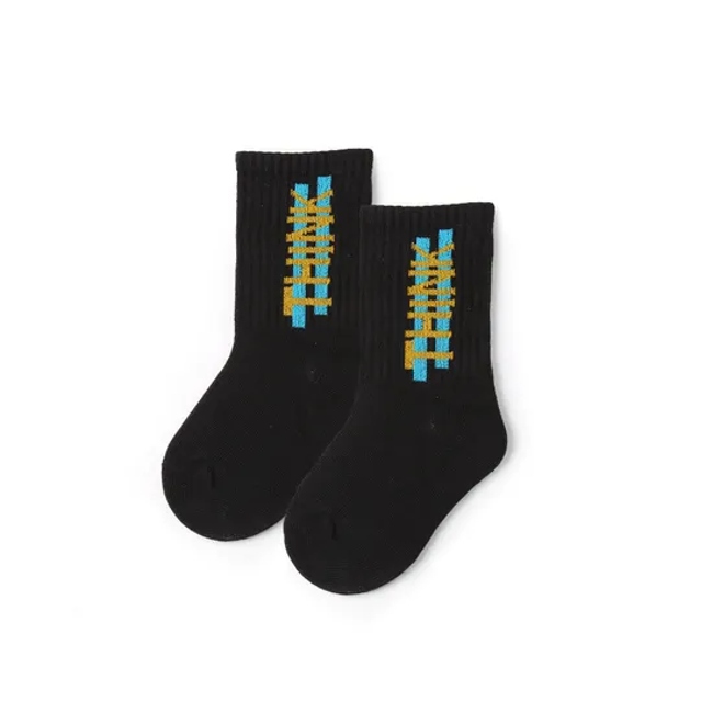 Low Price Unisex Children Kids Baby Wholesale Cotton High Elastic Crew Socks