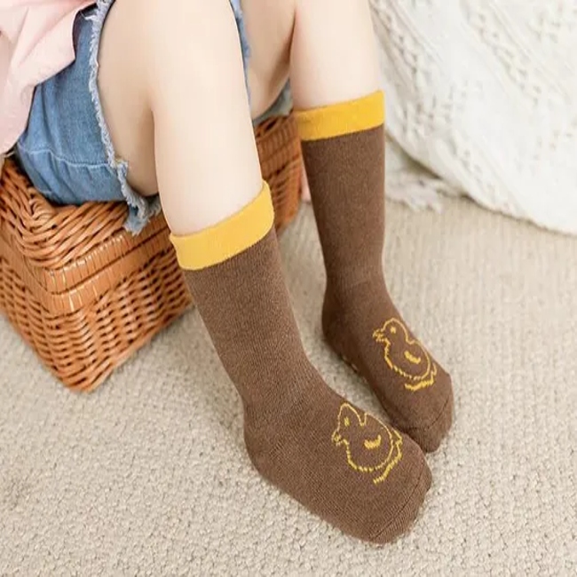  Newborn Kids Anti Slip Custom Baby Socks Organic Cotton Baby Boy Girl Socks