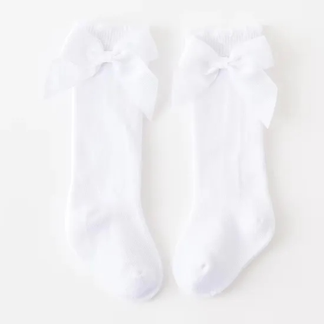  Color Spring Winter Bow Knee High Socks Baby Girls Socks