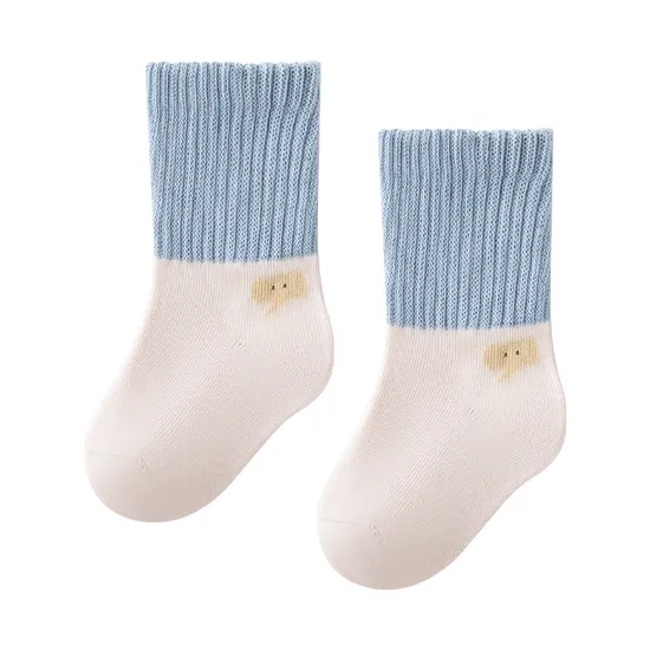 Cozy Autumn Cotton Baby Socks with Custom Logo Design