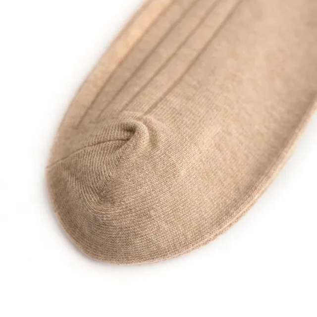 Autumn Winter Men Solid Color Classic Business Socks Plus Size Cotton Stockings