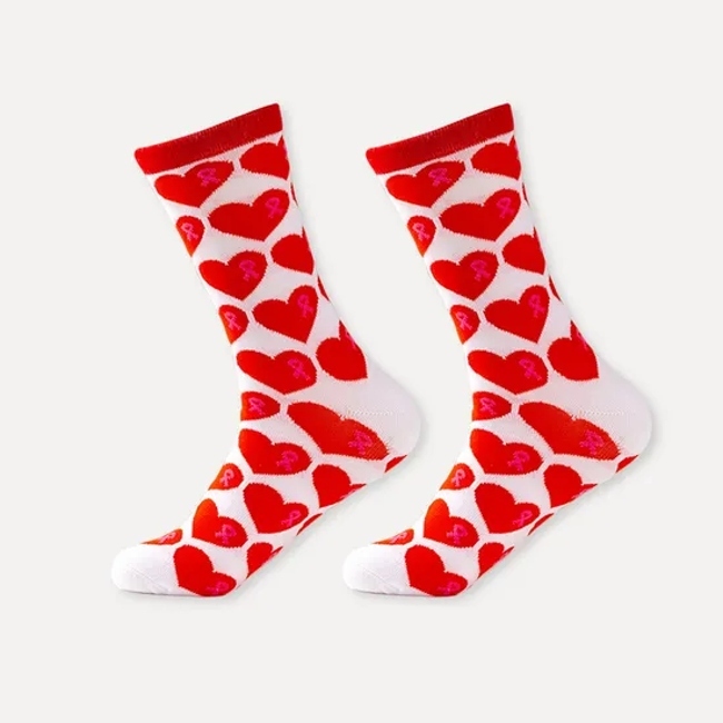 Wholesale High Quality Women′s Cotton Tube Socks Happy Crew Socks Bow Knitted Autumn Socks