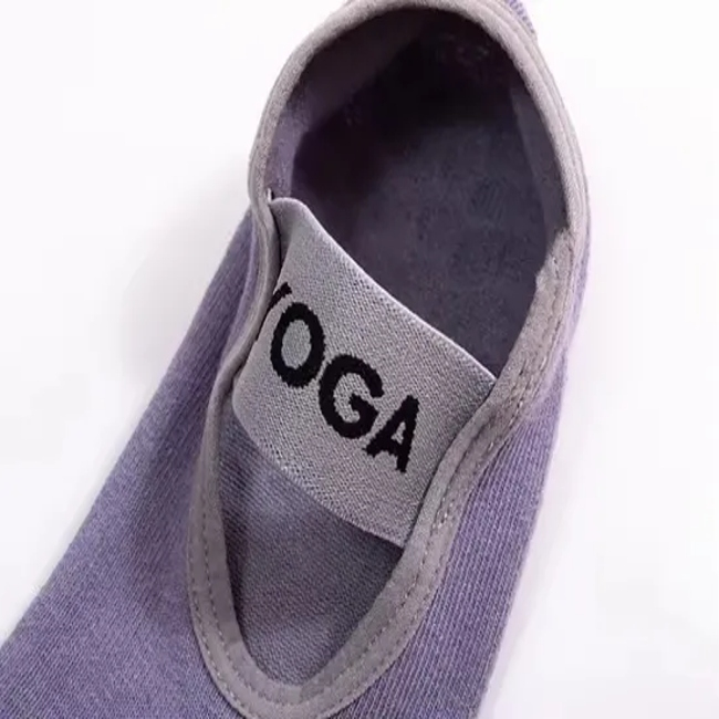 Yoga Ankle Indoor Anti Slip Professional Pilates Socks Custom Logo Yoga Socks Women Crew Non-Slip Socks with Grip