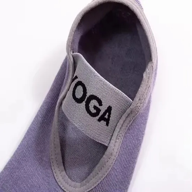 Yoga Ankle Indoor Anti Slip Professional Pilates Socks Custom Logo Yoga Socks Women Crew Non-Slip Socks with Grip