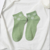 Fresh Green Lemon Athletic Low-Cut Crew Socks for Women