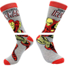 Unisex Jacquard socks avenger pattern crew socks