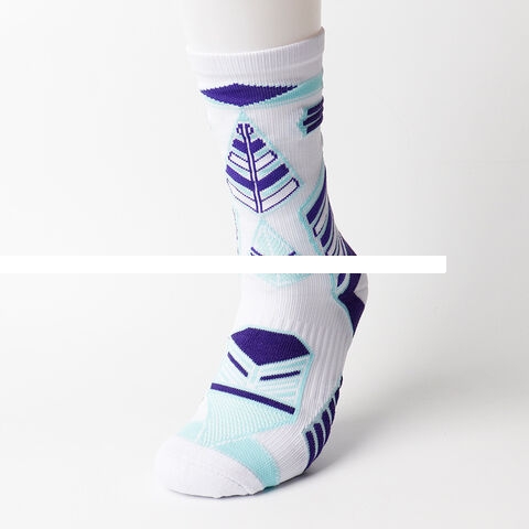 Hot sale Sweat absorbing and dehumidifying thickened towel bottom with adhesive sports socks workout running
