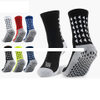 Unisex Anti Slip Soccer Socks Non Slip Football Hockey Sports Grip Pads Socks Cushioned Athletic Non Skid Crew Soccer Socks