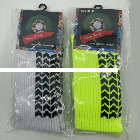 Youth Custom Designed Non Slip Football Socks High Cuff Sports Socks Sublimation ODM Support Crew Print