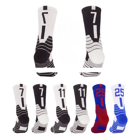 Top quality wholesale athletic crew breathable basketball team socks sport cotton socks for men