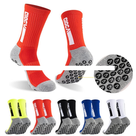 Mid Tube Youth Crew Length Anti Slip Knitted Sports Socks for Summer Spring Winter Autumn for Soccer Players