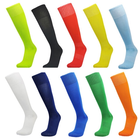 High Tube Custom Sports Socks for Daily Use Solid Color with Logo Grip Factory Direct Wholesale Soccer Training Socks
