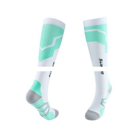 New design compression socks Quick drying, non slip,nylon %+ elastic+covered yarn sweat wicking sports socks