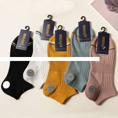 Wholesale summer style Breathable Ankle Custom Logo Athletic Cotton Bulk Men Sport Crew Socks