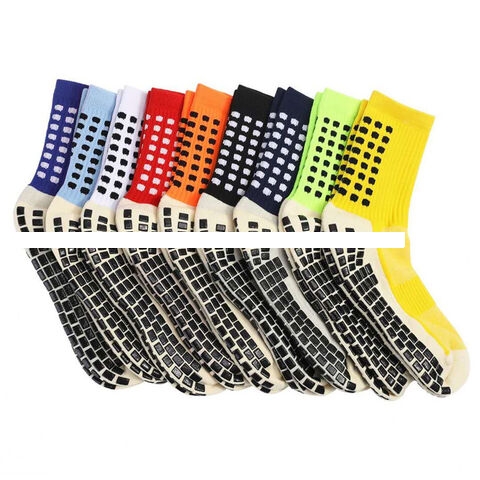 Custom Sports Socks Non Slip Grip Socks Football Socks Adults Knitted Soccer Socks