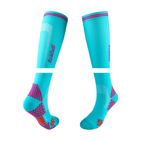 Unisex compression socks Quick drying, non slip,nylon %+ elastic+covered yarn sweat wicking sports socks