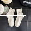 New Style N Combed Cotton Women Socks Custom Design Embroidery Logo Sport Socks