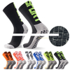 Youth Casual Sporty Polyester Football Socks High Crew Sweat Absorbent Fitness Bottom Print for Outdoor Training