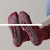 Factory stock in mid tube yoga socks tie dye breathable high elastic cotton new five finger socks custom Pilates socks woman