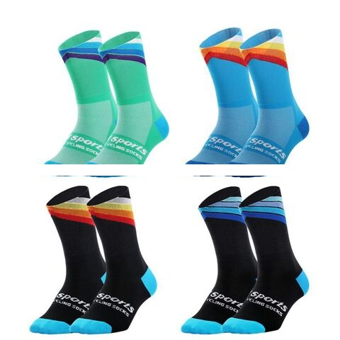 Cycling Socks Regular Length Socks lightweight breathable moisture