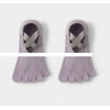 Professional five finger socks non slip breathable comfort strap design non slip grip Custom Pilates socks