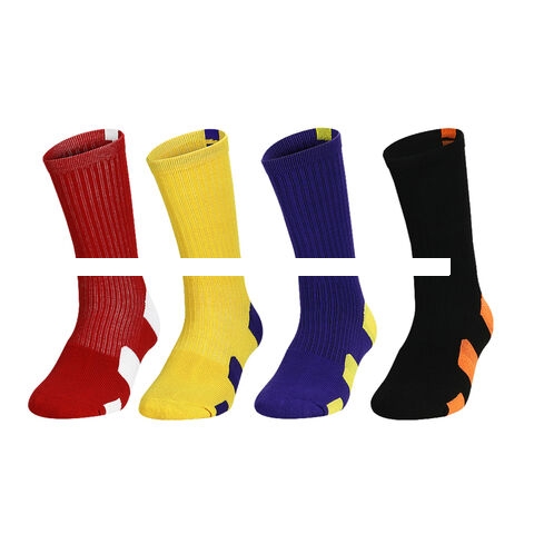 Promotion of high quality Breathable High Quality Nylon Football Print Custom Logo Sport Socks