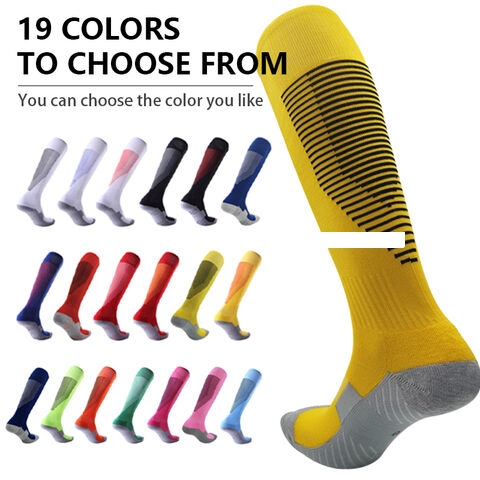 High Quality Custom Made Logo Football Socks Breathable Thick Towel Bottom Stockings for Daily Wear Long Length