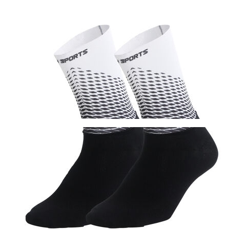 Top Quality Popular Multifunctional Custom Jacquard Nylon Design Sublimated Crew Cycling Sports Socks