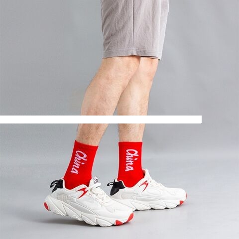 Support Free Sample Stocks Fashion Socks Pure Cotton Custom Design Socks Unisex Size Outdoor Walk Sport Socks