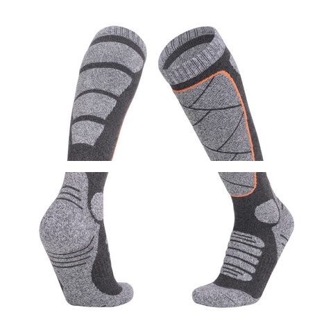 Long Tube Ski Socks with Towel Bottom for Women