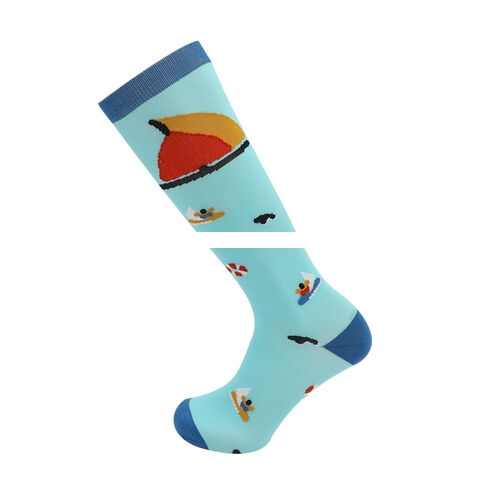 New Custom Animal Style Long Tube Compression Socks Anti Slip Football Socks Terry Sports Socks For Men