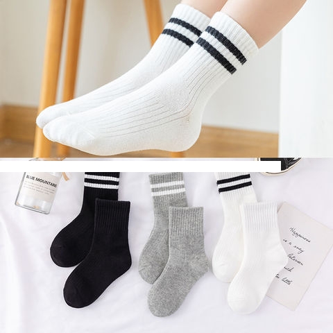 Middle tube student children s socks socks boys and girls school uniforms sports cotton socks