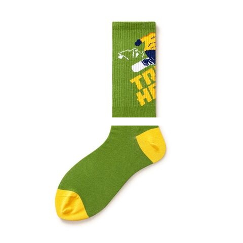 Wholesale Fashion Sport Sock Stocks No Moq Support Pantter Design Jacquard Print Custom Logo Socks