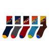 Wholesale Fashion Men Sport Socks High Quality Cotton Jacquard Design Support Custom Logo Socks
