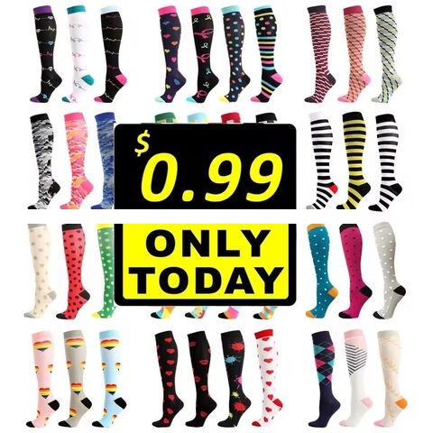 Wholesale Running Stockings Mmhg Men Women Sports Socks Marathon Cycling Football Varicose Veins Sock Compression Socks