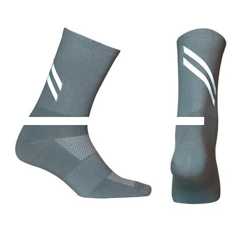 Factory Wholesale Personalized Custom Design Pure Cotton Knitting Reflective Cycling Sports Socks For Men