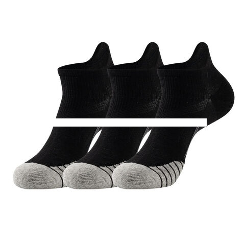 Men s professional sports towel sole short socks with patchwork color looped socks and running socks