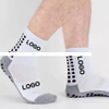 OEM Custom Logo Wholesale Pilates Anti Slip Socks Men Non Slip Soccer Grippy Sport Football Sports Grip Socks