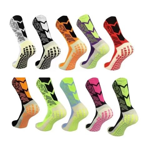 Sports socks Professional Custom men s Football Basketball Anti Slip Socks Sports Grip Compression Socks