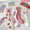 100% Cotton Custom Solid Crew Socks Business in Stock Breathable Socks