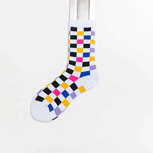 Argyle Outdoor Kitted Thick Crew Mens Business Merino Wool Socks