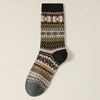 Autumn and Winter Retro Socks Women Boneless Ethnic Style Double Road Double Needle Birkenstocks MID-Calf Socks Trendy Combed Cotton Sports Socks