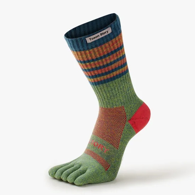 New Hot Selling High Top Men′s Sports Five Toe Socks Wholesale Customization