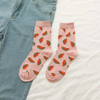 Hot Sale Crazy Cute Women′s Cotton Socks Girls Novelty Funny Crew Fruit Socks