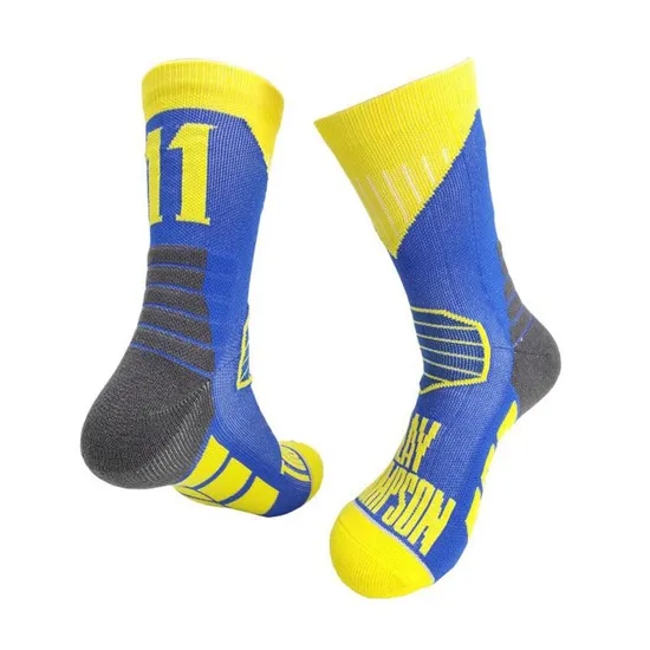 151-C32# MID-Calf Anti-Slip Football Training Socks for Adults