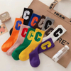 Big C Letter Medium Cotton Socks Winter Pile Socks Spring and Autumn Thin Korean Long Socks Women Socks
