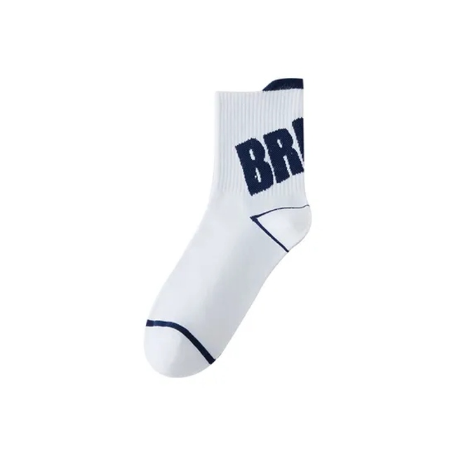 Men′s Socks Sweat Absorbent Breathable Basketball Socks Lift Ears Letters Teenagers Hipster Socks Students Sports MID-Calf Socks